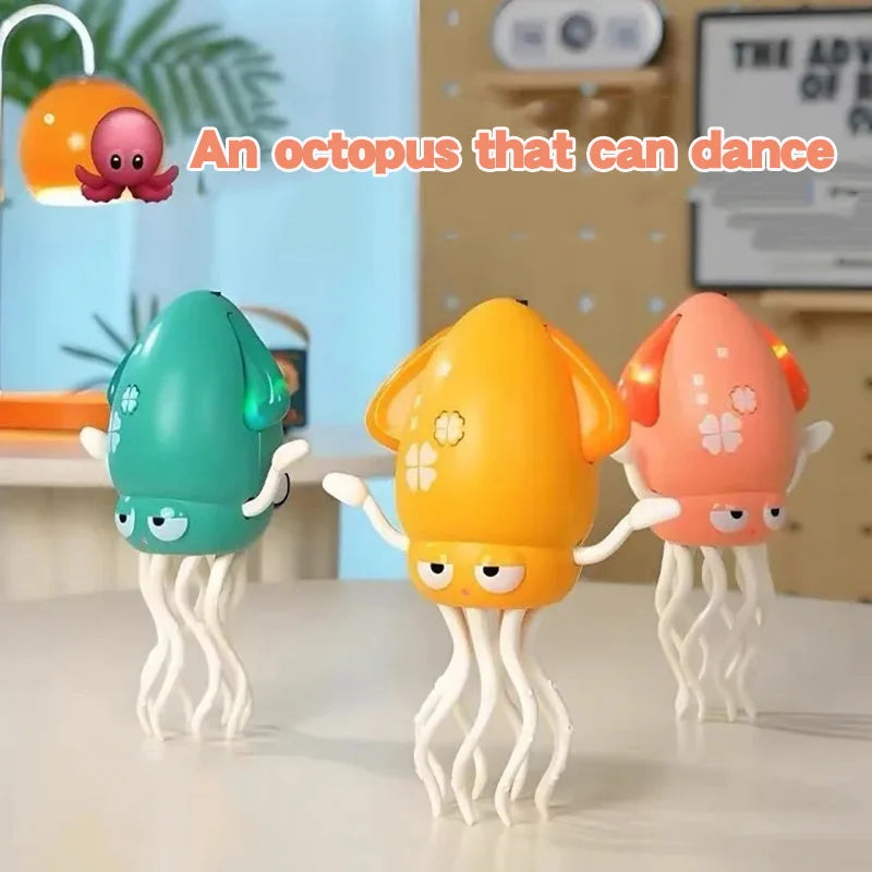 Electronic Dancing Squid Toys Magical Dancing Squid with Light Music Funny Dancing Octopus Decompression Toy Party Gift