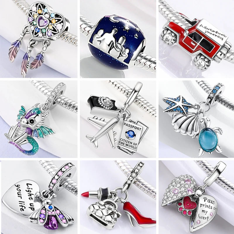Charms 2025 Hot Sales Original 925 Sterling Silver Charms Beads for Original Pendants Bracelets Charms Dangle DIY Jewelry Gift