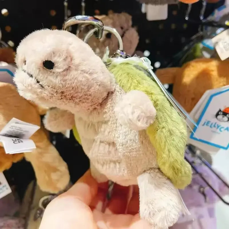 Jellycay Bull Horn Penguin Turtle Pendant Keychain Cute Girl Bag Pendant Plush Toy Keyring Plush Toy Kawaii Holiday Gift