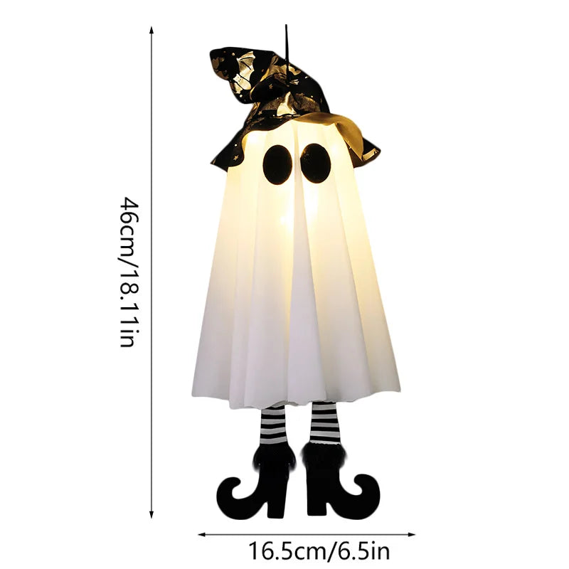 1/2/3pcs Halloween LED Light Up Witch Ghost for Halloween Party Home Indoor Outdoor Yard Decoration Scary Hanging Ornaments Gift