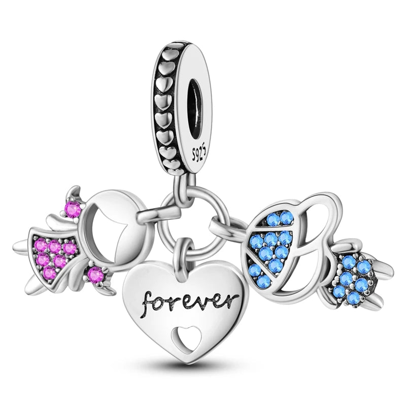 Charms 2025 Hot Sales Original 925 Sterling Silver Charms Beads for Original Pendants Bracelets Charms Dangle DIY Jewelry Gift