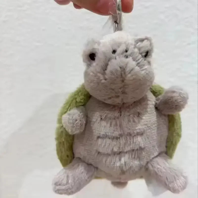 Jellycay Bull Horn Penguin Turtle Pendant Keychain Cute Girl Bag Pendant Plush Toy Keyring Plush Toy Kawaii Holiday Gift