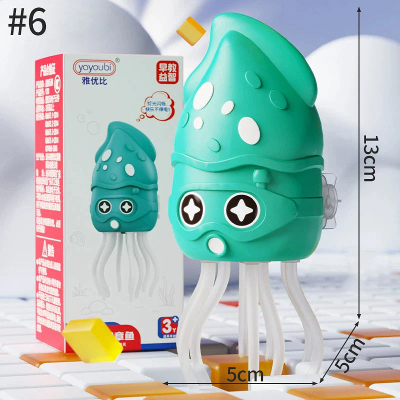 Electronic Dancing Squid Toys Magical Dancing Squid with Light Music Funny Dancing Octopus Decompression Toy Party Gift