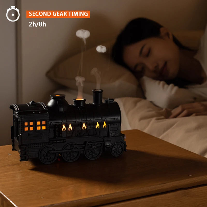 Household Small Train Humidifier 300ML Air Purifier Aromatic Diffuser Aromatherapy Machine USB Indoor Office Ultrasonic Sprayer