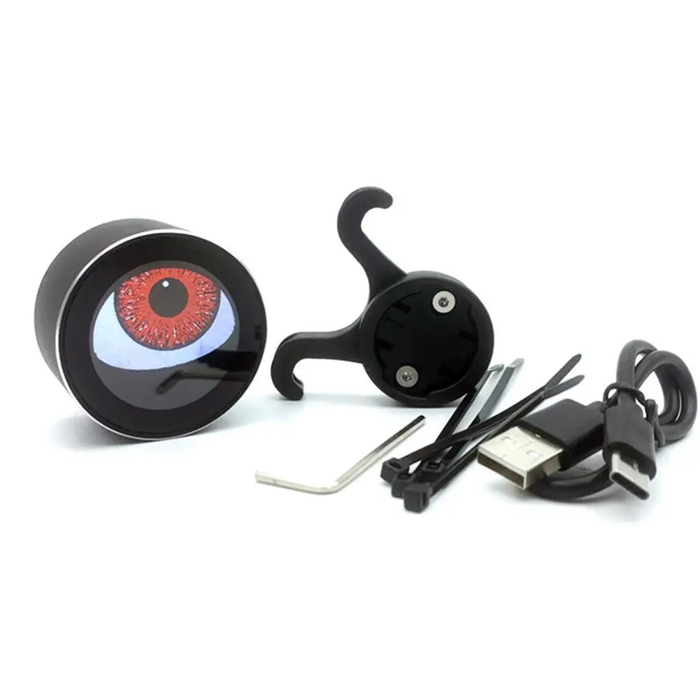 DIY Pattern Dynamic Devil Eye Evil Eye LED Motorcycle Electric Car Devil Eye Decorative Light Waterproof Bike
