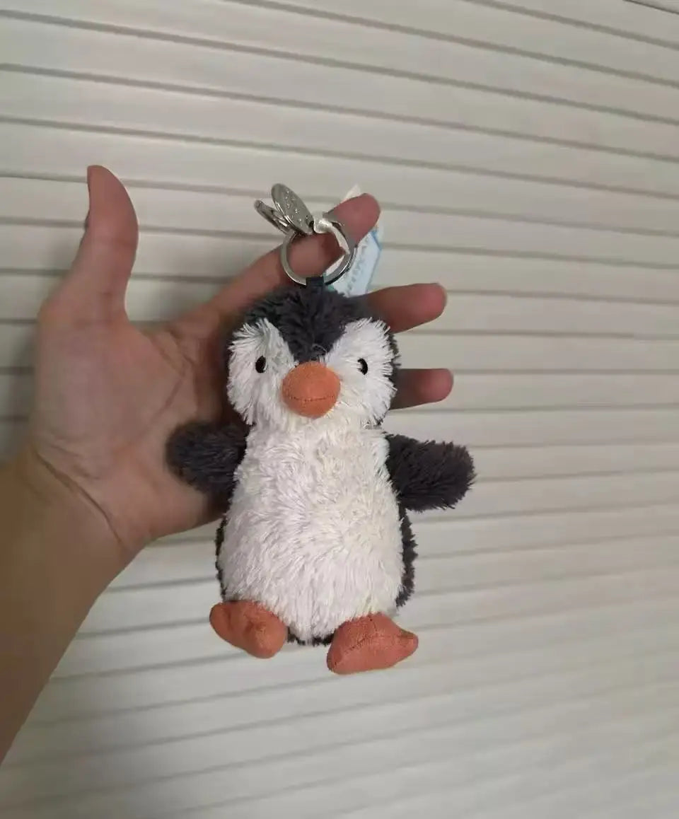 Jellycay Bull Horn Penguin Turtle Pendant Keychain Cute Girl Bag Pendant Plush Toy Keyring Plush Toy Kawaii Holiday Gift