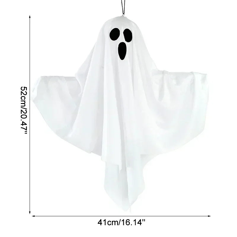 Halloween Hanging Ghost Decor, Light Up Flying Ghosts for Indoor Outdoor Garden Party, Scary Spooky Ornament Halloween Gifts