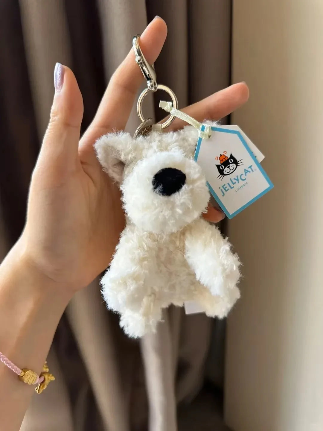 Jellyandcat Mr. Timmy Turtle Pendant School Bag Charm Doll Key Chain Cute Stuffed Turtle Toy Girl Gift Baby Soothing Accessories