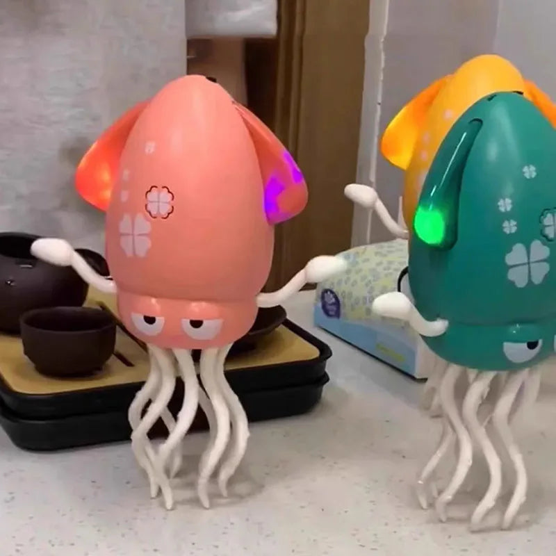 Electronic Dancing Squid Toys Magical Dancing Squid with Light Music Funny Dancing Octopus Decompression Toy Party Gift
