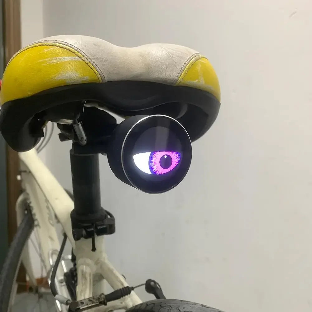 DIY Pattern Dynamic Devil Eye Evil Eye LED Motorcycle Electric Car Devil Eye Decorative Light Waterproof Bike