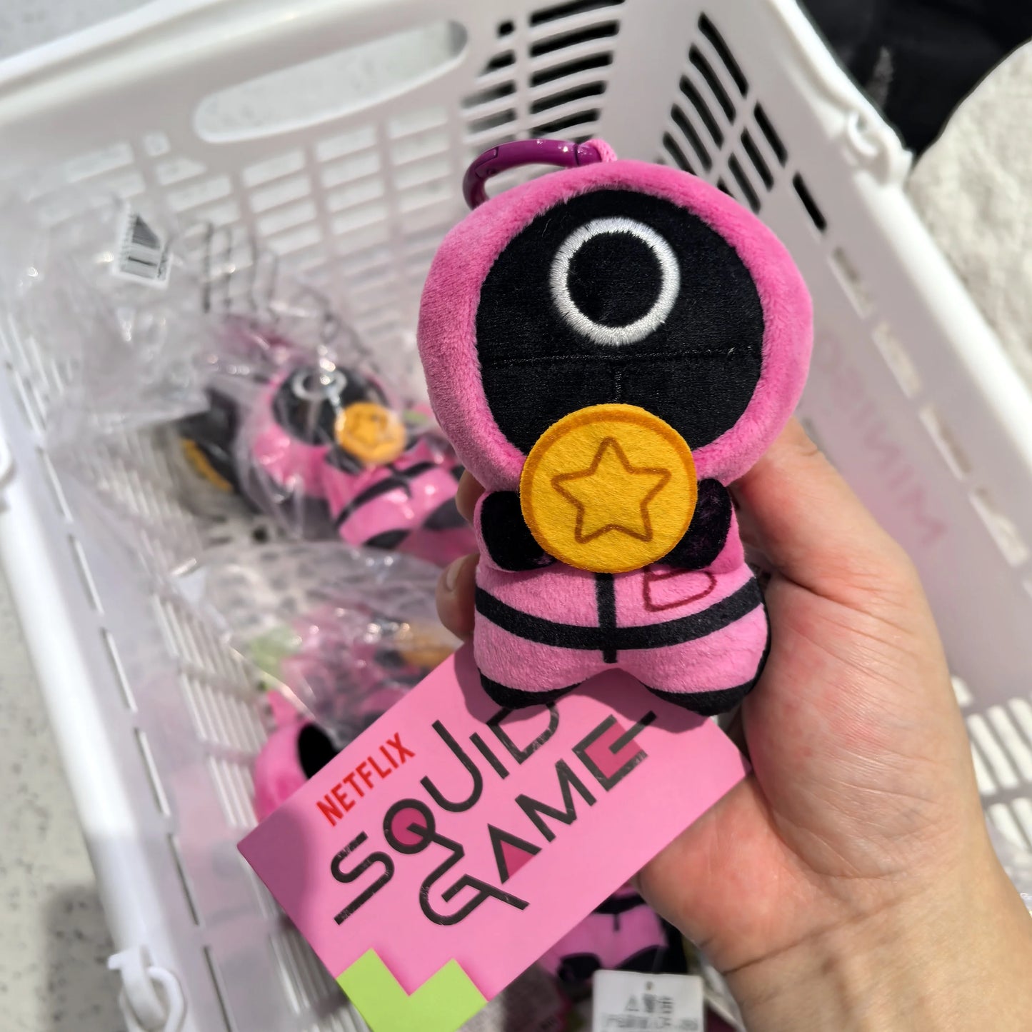 Squid Game Soft Plush Keyring - Cute Collectible Fan Gift, Bag & Keys Accessories  (Men in Red & Men in Black)