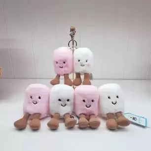 Jellyandcat Mr. Timmy Turtle Pendant School Bag Charm Doll Key Chain Cute Stuffed Turtle Toy Girl Gift Baby Soothing Accessories