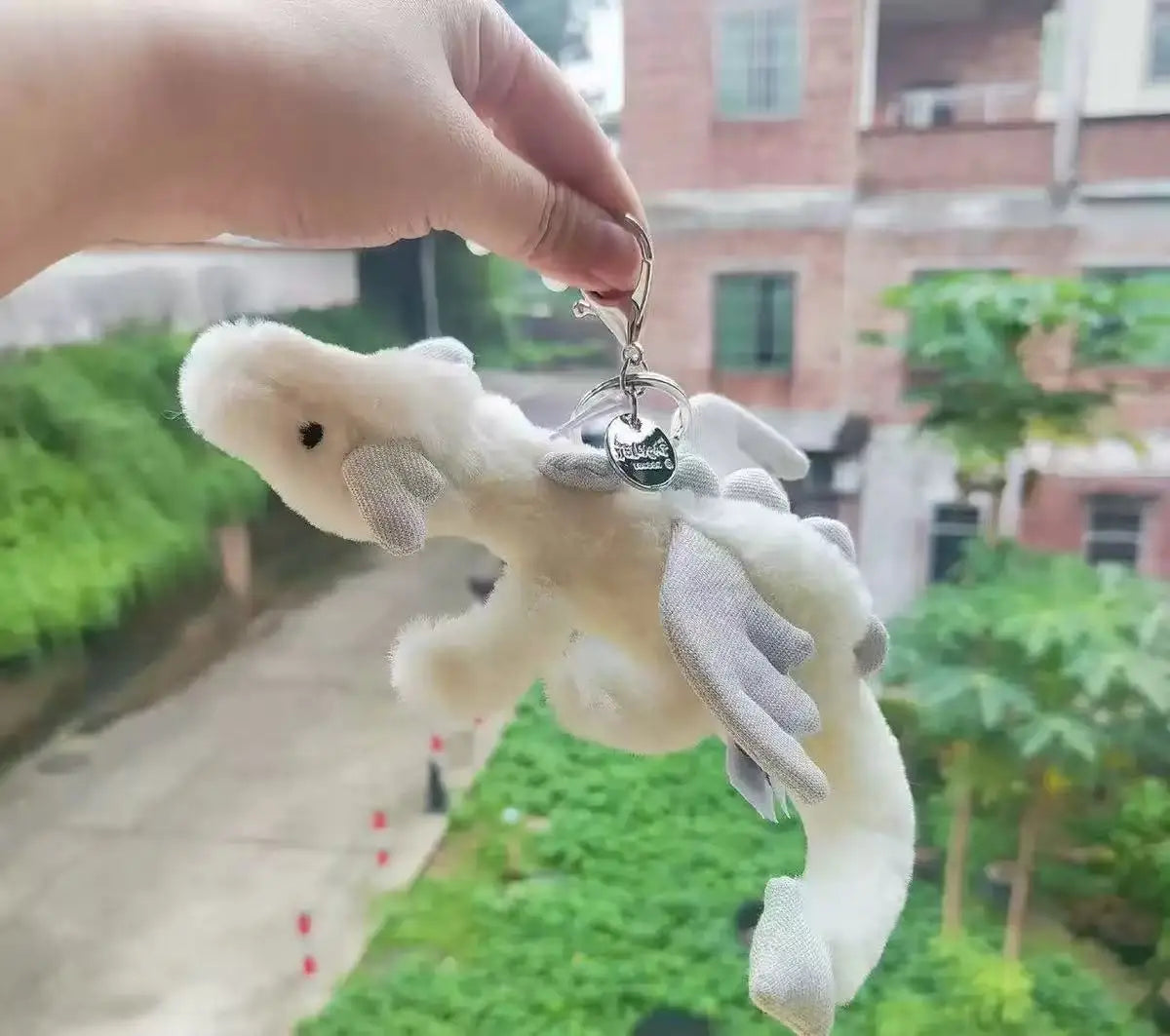 Jellyandcat Mr. Timmy Turtle Pendant School Bag Charm Doll Key Chain Cute Stuffed Turtle Toy Girl Gift Baby Soothing Accessories