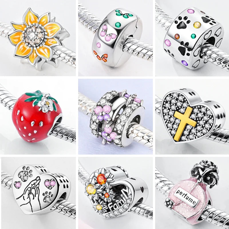 Charms 2025 Hot Sales Original 925 Sterling Silver Charms Beads for Original Pendants Bracelets Charms Dangle DIY Jewelry Gift